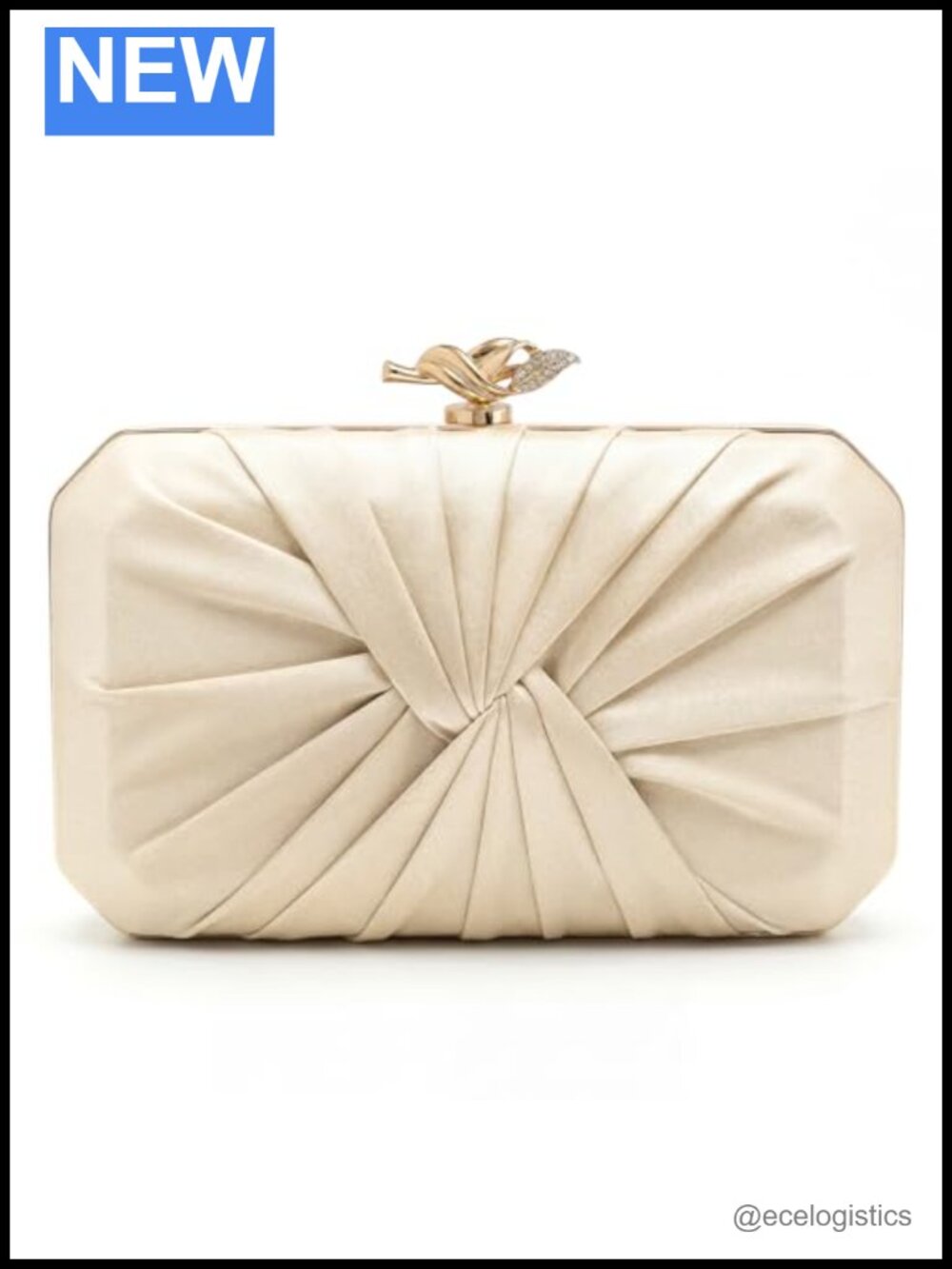 Satin Pleated Clutch Purse Women's Formal Evening Bag